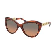 Metalen frame zonnebril met lens Ralph Lauren , Brown , Dames