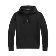 Zwarte hoodie met kangoeroezak Polo Ralph Lauren , Black , Heren