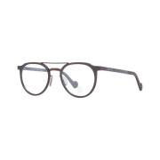 Bruine ronde optische monturen met hoes Moncler , Brown , Unisex