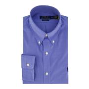 Casual Blauw Shirt Katoenmix Polo Ralph Lauren , Blue , Heren