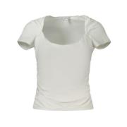 Witte Spandex Tops & T-Shirt Guess , White , Dames