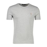 Slim Fit Grijs T-shirt Polo Ralph Lauren , Gray , Heren