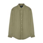 Groene Button Down Overhemd Polo Ralph Lauren , Green , Heren