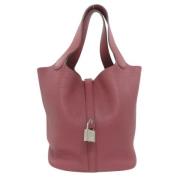 Pre-owned Leather shoulder-bags Hermès Vintage , Pink , Dames