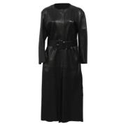 Pre-owned Leather outerwear Acne Studios Pre-owned , Black , Dames