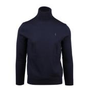 Blauwe Merinowollen Coltrui Polo Ralph Lauren , Blue , Heren