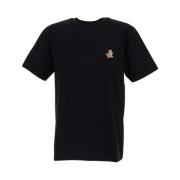 Vos Katoenen T-Shirt Maison Kitsuné , Black , Heren