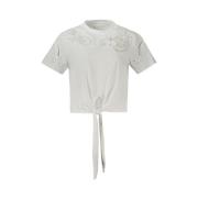 Witte Katoenen Tops & T-shirt Guess , White , Dames