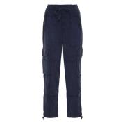 Verstelbare trekkoord Cargo Broek Polo Ralph Lauren , Blue , Dames