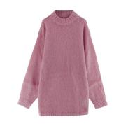 Wol wollen trui met ronde hals MM6 Maison Margiela , Pink , Dames