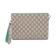 Pre-owned Leather gucci-bags Gucci Vintage , Green , Dames