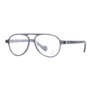 Heren Aviator Grijze Plastic Optische Frames Moncler , Gray , Heren