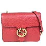 Pre-owned Leather gucci-bags Gucci Vintage , Red , Dames