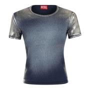 Stijlvolle T-shirts voor Mannen en Vrouwen Diesel , Blue , Dames