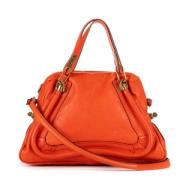 Pre-owned Leather handbags Chloé Pre-owned , Orange , Dames