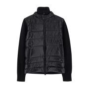 Gebreid Vest Jas Polyester Moncler , Black , Heren