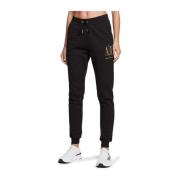 Katoenen Straight-Leg Jeans & Broeken Armani Exchange , Black , Dames