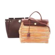 Pre-owned Canvas handbags Hermès Vintage , Multicolor , Dames