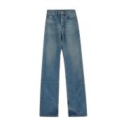 Katoenen Denim Jeans Saint Laurent , Blue , Dames