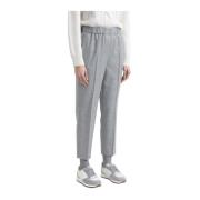 Wollen en lurex wortelbroek Peserico , Gray , Dames