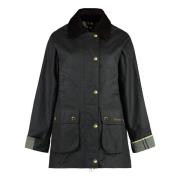 Stijlvolle gewaxte katoenen jas Barbour , Green , Dames