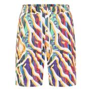 Artistieke Alloverprint Sweatshort De Dorigo Carlo Colucci , Multicolo...