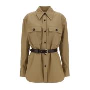 Damesmode Shirt Saint Laurent , Beige , Dames