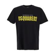 Logo T-shirt Dsquared2 , Black , Heren