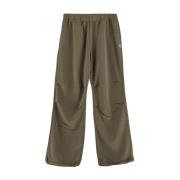 Katoenen Wide Leg Jogger Broek MM6 Maison Margiela , Green , Heren