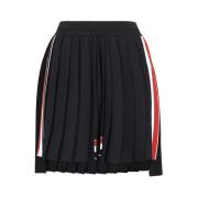 Geplooide rok met driekleurig detail Thom Browne , Blue , Dames