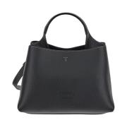 Leren Logo Tas Tod's , Black , Dames