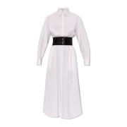 Jurk met riem Alaïa , White , Dames