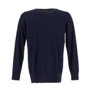 Wollen Crewneck Trui Tod's , Blue , Heren