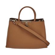 Tijdloze Leren Tas Tod's , Brown , Dames