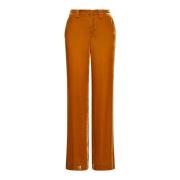 Fluid Velvet Broek Maliparmi , Yellow , Dames