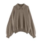 Luxe Cashmere Gebreid Khaite , Beige , Dames