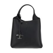 Leren Mini Tas Tod's , Black , Dames