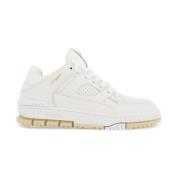 Vintage Basketbal Stijl Leren Sneakers Axel Arigato , White , Dames