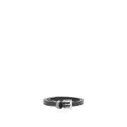 Glanzend echt leren riem Peserico , Black , Dames