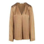 Stijlvolle Top in Zwart Jucca , Brown , Dames