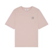 Vos Katoenen T-Shirt Maison Kitsuné , Pink , Dames