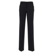 Wollen Klassieke Broek Lardini , Black , Dames