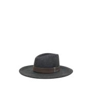 Wolvilt brede rand fedora Peserico , Gray , Unisex