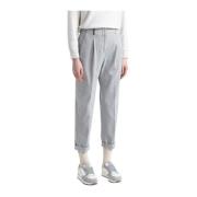 Katoenen gabardine wortelbroek Peserico , Gray , Dames