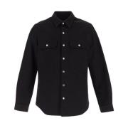 Katoenen Outershirt Rick Owens , Black , Heren