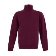 Wollen Turtleneck Sweater Seven Gauge , Brown , Heren