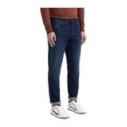 Indigo stretch katoenen jeans Peserico , Blue , Heren