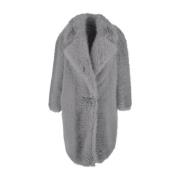 Faux Fur Vrouw Jas Sportmax , Gray , Dames