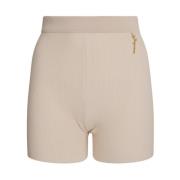 Gemengde Stof Pralù Shorts Jacquemus , Beige , Dames