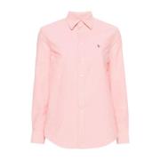 Katoenen Oxford overhemd Ralph Lauren , Pink , Dames